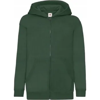 Chlapecká mikina Dětská bavlna dětská mikina Fruit of the Loom zelená velikost 50 (do 50 cm)