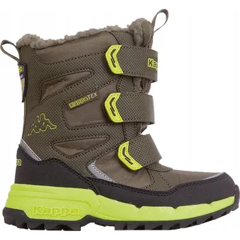 Chlapecké tenisky DĚTSKÉ BOTY KAPPA VIPOS TEX ZELENO-ČERNÉ 260902K 3133 vel. 32