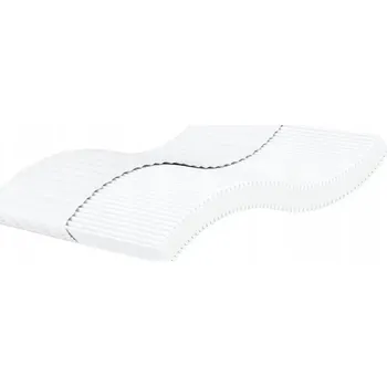 Matrace Pěnová matrace bílá 100 x 210 cm tvrdost H2 H3