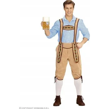 Karnevalový kostým Kostým bavorského oktoberfestu kalhoty béžové L