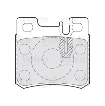 Brzdová destička Sada brzdových destiček, kotoučová brzda VALEO 301272