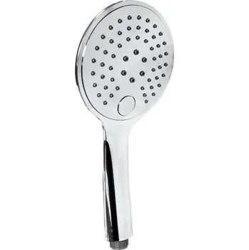 Sprchová hlavice Růžice sprchová masážní ruční s tlačítkem, 3 funkční, celochrom, design, TRINNITY