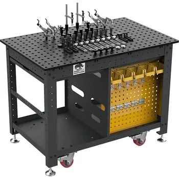 Svářečka Svařovací stůl 1200 x 750 x 910 Rhino Cart + upínací technika 66 ks Strong Hand Tools