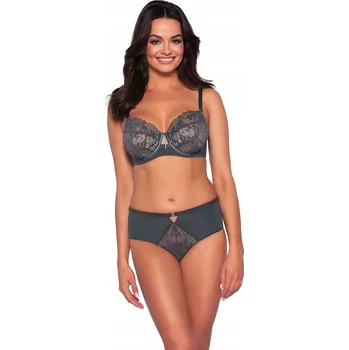 Dámské spodní prádlo Ava podprsenka polovyztužená šedá velikost 100D