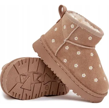 Dívčí obuv Butosklep Dětské sněhule béžové barvy, velikost 26