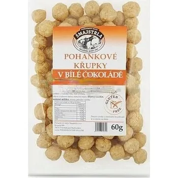 Pohankové křupky v bílé karamelové čokoládě Smajstrla bez lepku 60g