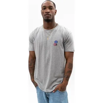 TRIČKO Tričko BAVLNĚNÉ Pánské MARVEL Módní KAPITÁN AMERIKA ŠEDÁ XL