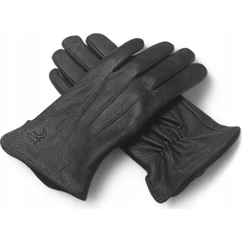 Rukavice Zimní pánské kožené rukavice s vlněnou podšívkou, černé rS Prius 2006