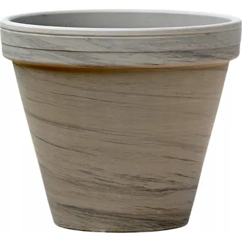 Obraz Květináč keramika béžová, hnědá, šedá Cermax 17,5 cm x 17,5 x 16 cm