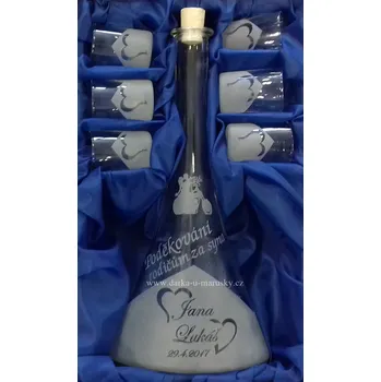 Svatební dekorace Svatební sada 6 + 1 C - Poděkování rodičům za syna