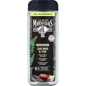 Koupelová kosmetika Le Petit Marseillais Jalovec & Kapradí sprchový gel 4 v 1 pro muže 400 ml