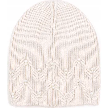 Čepice Szaleo zimní čepice beanie bílá, univerzální velikost