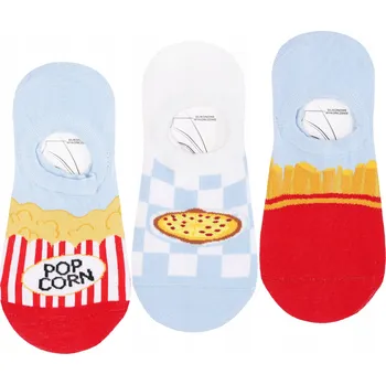 Dámské oblečení Dámské Ponožky Kotníkové Ponožky MORAJ Balerínky Hranolky Popcorn Pizza 3 páry 38-41