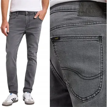 Pánské džíny Lee Malone Grey Darkness pánské skinny džíny úzkého střihu W32 L32