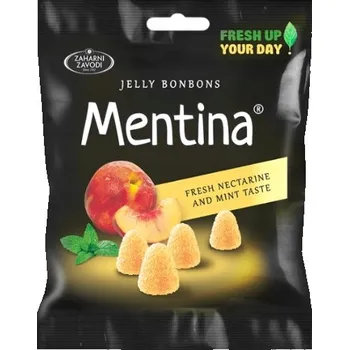 Bonbon Želé Bonbony MENTINA Jelly Bonbons Bulharské želé bonbony s příchutí máty a nektarinky 80 g MENTINA 80 g