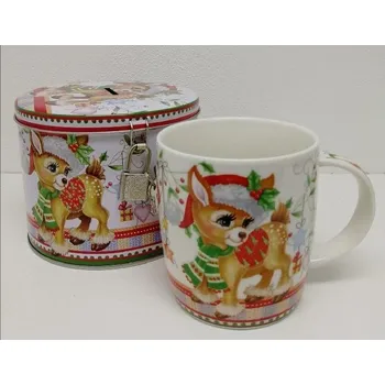 Pokladnička Pokladnička se zámkem + hrníček s kolouškem set