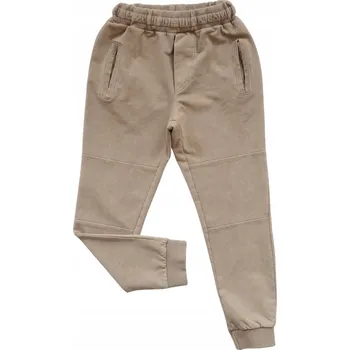 Chlapecké kalhoty Spodnie Dresowe Chłopięce DEKATYZOWANE sportovní elegance GAMET 104 béžové