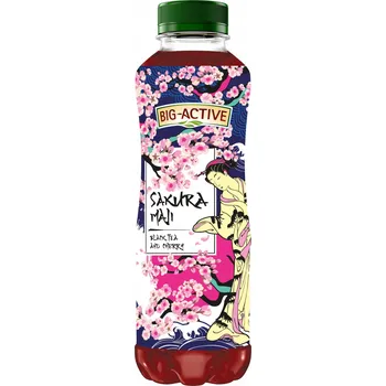 Limonáda Big-Active Sakura Maji. Ovocno-čajový nápoj s višňovou příchutí 500ml