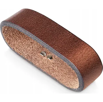 Opasek BETLEWSKI Kožená smyčka na opasek hnědá 3 cm