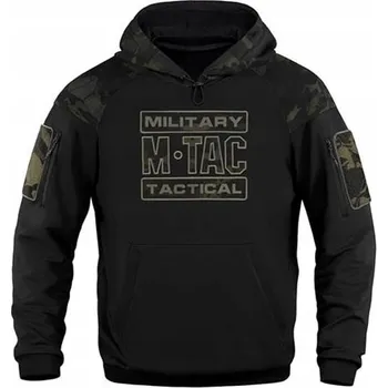 Pánská mikina Bavlněná mikina s kapucí maskáčový M-Tac Hoodie Combat - Black MultiCam XL