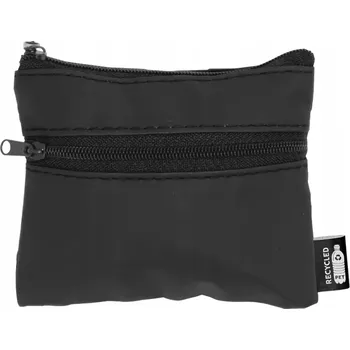 Peněženka Peněženka unisex černá malá s dvojitým zipem na mince a klíče