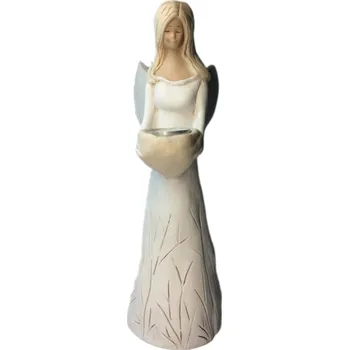 Svícen Anděl srdíčko - na čajovou svíčku MMK/012/8/19