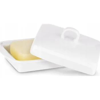Máslenka PORCELÁNOVÁ MÁSLENKA s víkem, Nádoba na MÁSLO Tadar Ceramic16,5x12cm