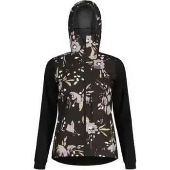 Cyklistická bunda Maloja SennesM. Printed dámská bunda Deep Black Brushflower vel. L