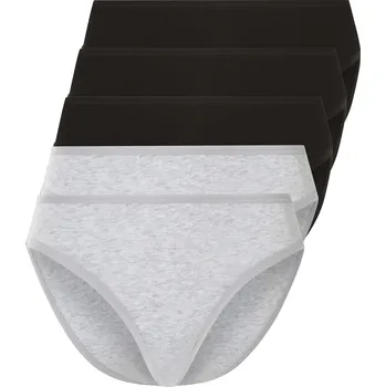Dámské spodní prádlo esmara® Dámské kalhotky, 5 kusů (S(36/38), černá/šedá)