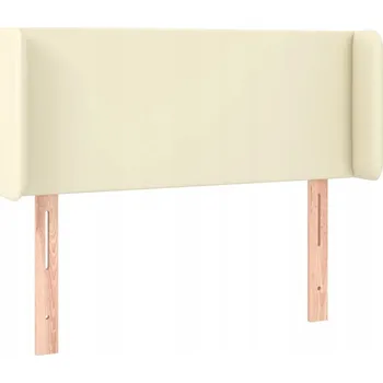 Čelo postele typu ušák krémové 93x16x78/88 cm umělá kůže