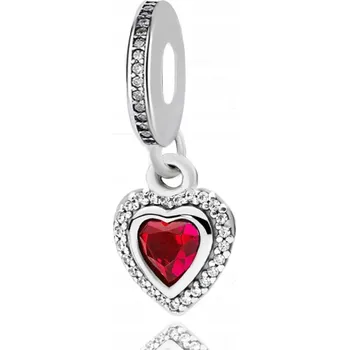 Přívěsek KORÁLKY PŘÍVĚSKY SRDCE SE ZIRKONY NA NÁRAMKY