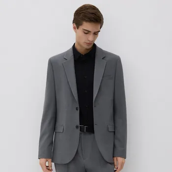 Pánské sako Reserved - Sako regular s příměsí viskózy - tmavě šedá - 8422H-90M - 8422H-90M-48