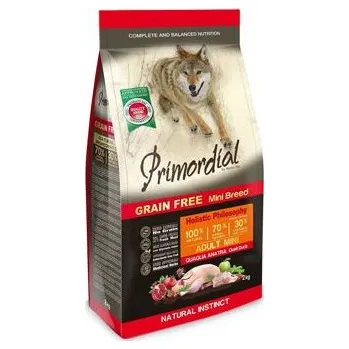 Krmivo pro psa Primordial Primordial GF MINI Adult Quail&Duck 2kg