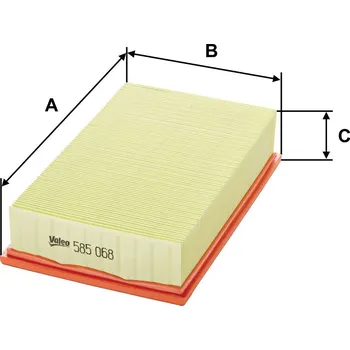 Filtr do auta Vzduchový filtr VALEO 585068