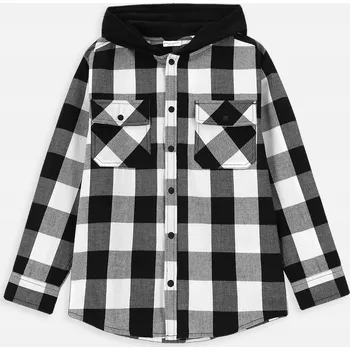 Pánská košile Coccodrillo dětská košile s dlouhým rukávem, bavlna, vícebarevná, velikost 98