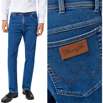 Pánské džíny Wrangler TEXAS Midnight Shadow EPIC SOFT pánské rovné džíny W44 L36