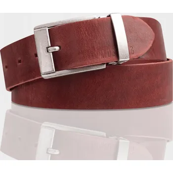 Opasek Mustang Kožený Opasek Pánský Hnědý Elegantní Ke Kalhotám V pase 105 CM