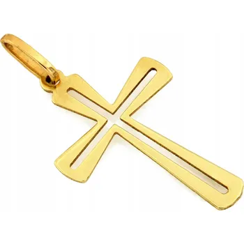 Přívěsek Zlatý přívěsek 585 s křížkem, moderní značkový