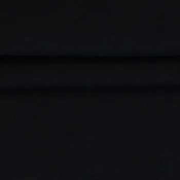 Fabriccando Bavlněný náplet hladký - černá B150