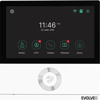 Centrální jednotka pro chytrou domácnost EVOLVEO DoorPhone AHD7, Rozšiřující monitor s WiFi bílá barva