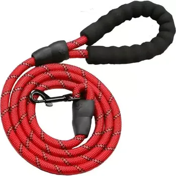 Vodítko pro psa TopTechnology Reflexní vodítko pro psy 200 cm, šířka 1.2 cm (červené)