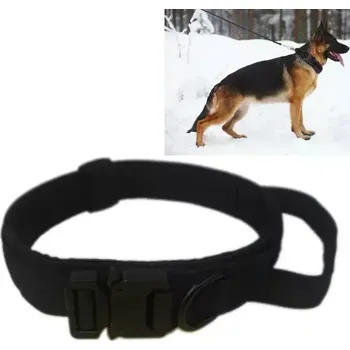 Obojek pro psa TopTechnology Nylonový silný psa vodící obojek pro střední a velké psy, velikost: XL (černý)