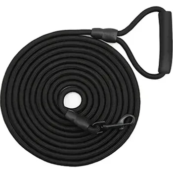 Vodítko pro psa TopTechnology Sh36 Vodítko pro psy z horolezeckého lana, dlouhé 5m (8mm černé) - dokonalé pro výcvik