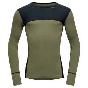 Pánské tričko Merino tričko 190 Lauparen Hiking, Devold, Modré/Zelené, M
