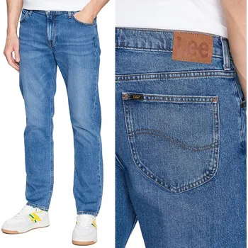 Pánské džíny Lee West pánské džíny rovného střihu velikost 34/30