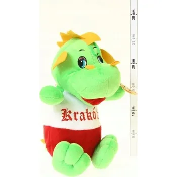 plyšák PAMIATKA Z KRAKOVA Plyšák DRAK WAWELSKI zelený 25 cm DEEP plyšová hračka DRAK