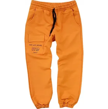 CHLAPECKÉ SPORTOVNÍ TEPLÁKY ŽLUTÉ s kapsou 5/6 J54U