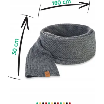 Šála Brødrene šála šedá 180 cm - muž