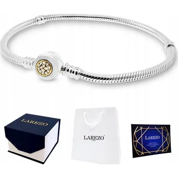 Náramek Stříbrný modulární náramek s přívěskem, 19 Cm