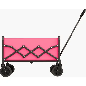 Zahradní vozík Zahradní Vozík Růžový Skládací Nosnost 102.6KG Pro Nákupy a Kempování